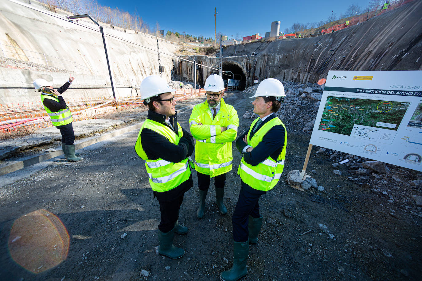 Así van las obras del TAV en Gaintxurizketa