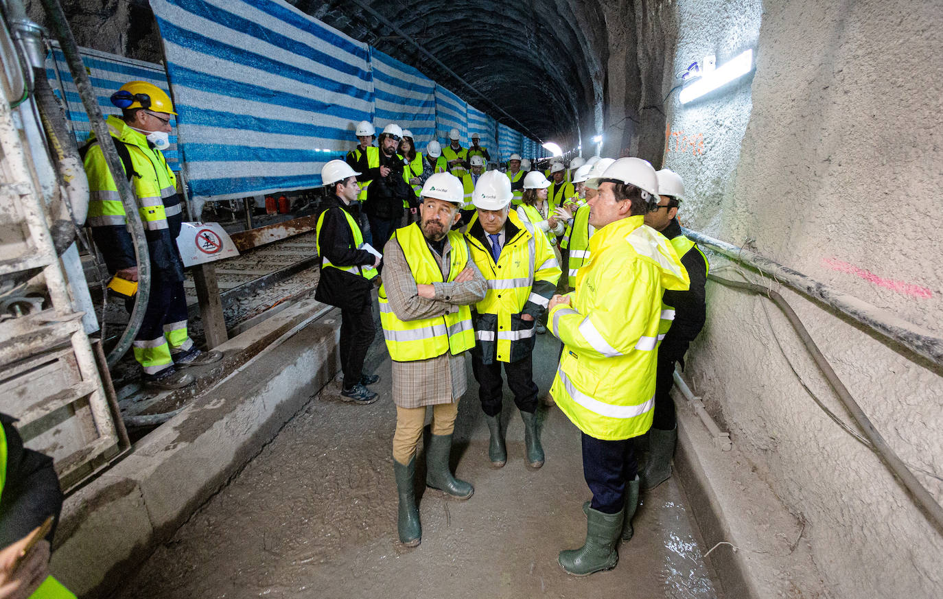 Así van las obras del TAV en Gaintxurizketa