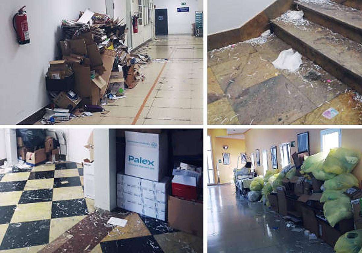 Estado en el que se encuentran los pasillos del Hospital Donostia.