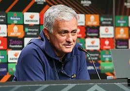 José Mourinho, en la sala de prensa.