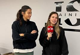 María Lo y Verónica durante la entrevista para El Diario Vasco