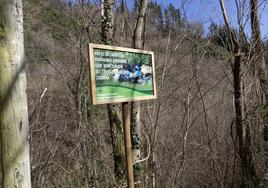 Zona donde se arrojaron los restos de animales, donde está prohibido dejar basura sin control.