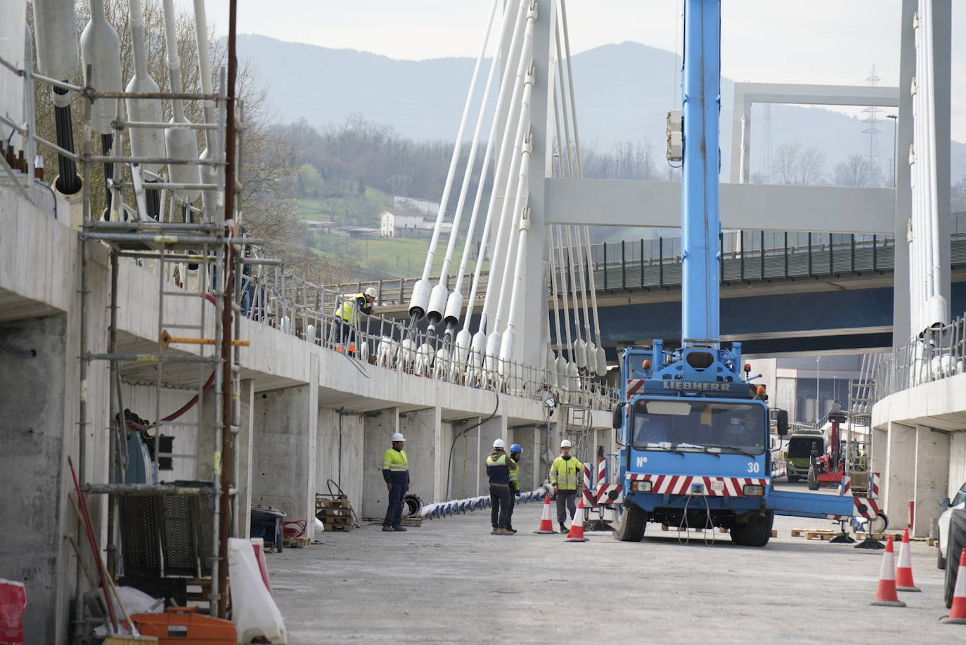Transportes concluirá en un año el tramo de la Y vasca entre Hernani y Astigarraga
