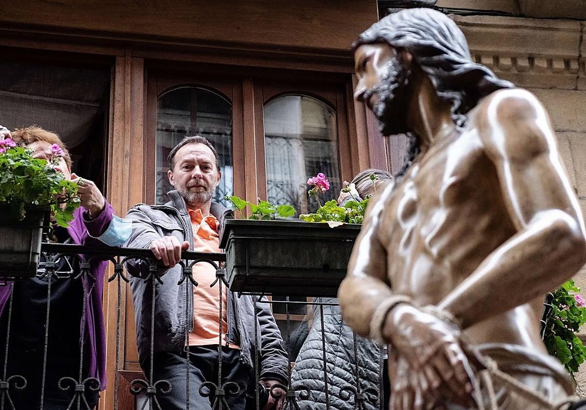 Procesión de Semana Santa en Hondarribia.
