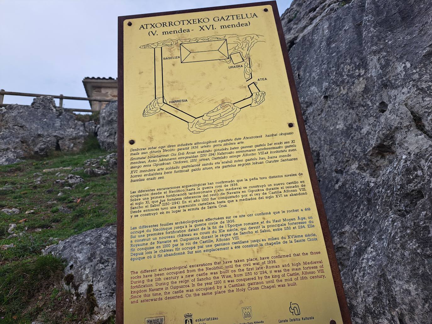 Aitzorrotz, una mole sobre el Alto Deba