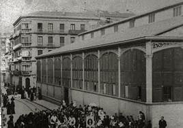 Pabellón lateral del antiguo mercado de San Martín.