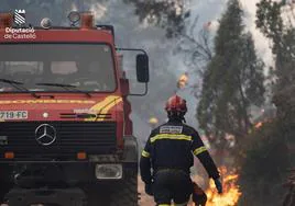 Incendio en Castellón y Teruel