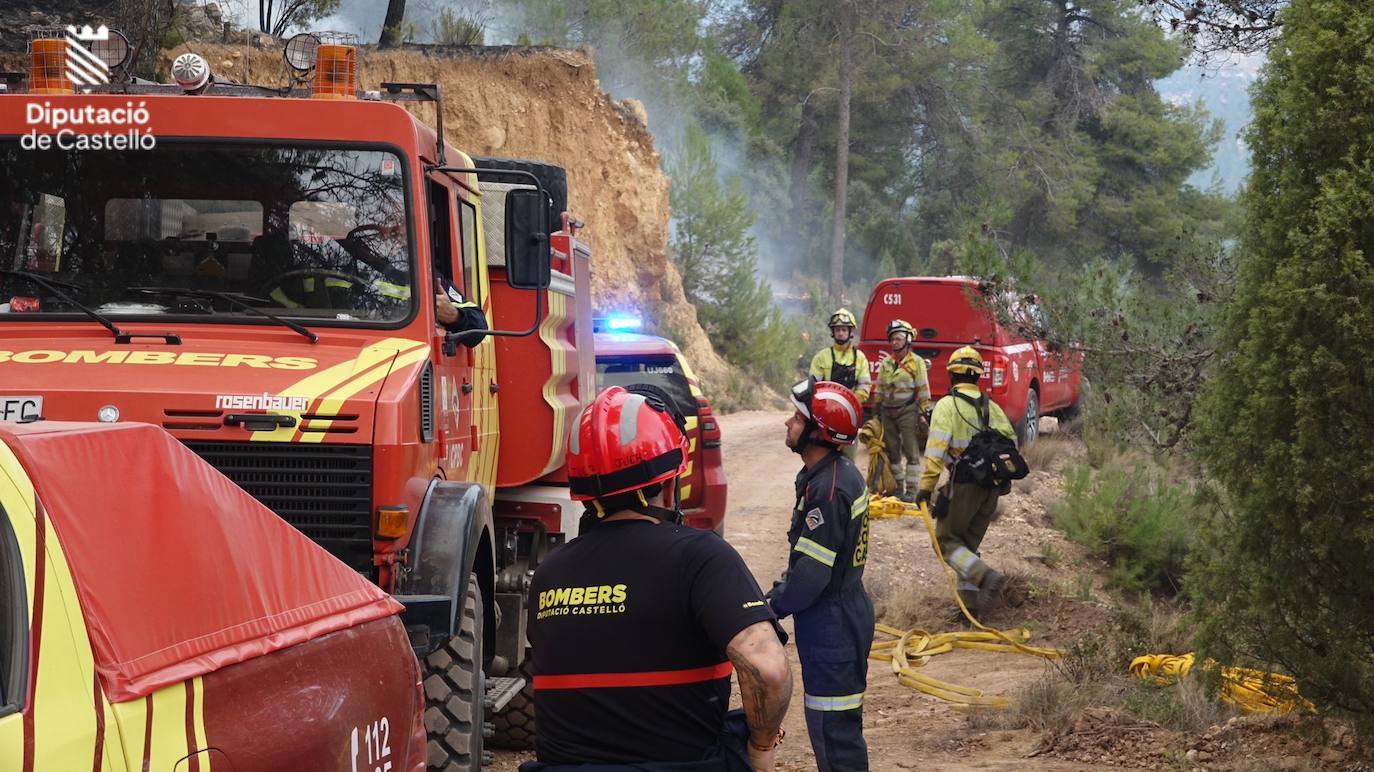 Incendio en Castellón y Teruel