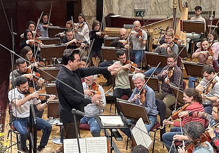 Primer ensayo de Euskadiko Orkestra en Varsovia