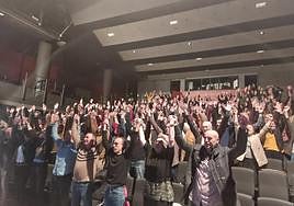 Vecinos errenteriarras presenciaron la puesta en marcha de la comunidad energética 'Ekiherri' en Niessen.