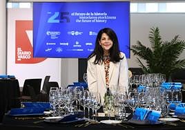 Lisa Abend, antes de la conferencia que dio en DVGunea por el 25 aniversario de Gastronomika.