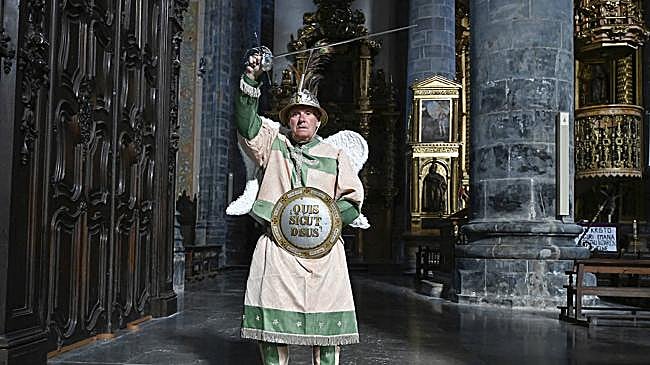 Imagen después - Luis Sudupe encarnará al Arcángel San Miguel en Azkoitia.