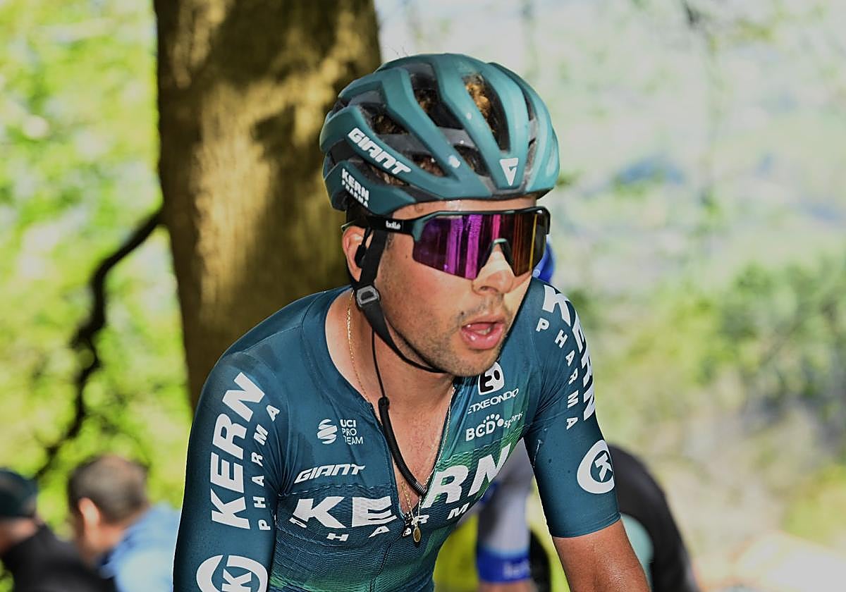 Jon Agirre, en la etapa de este miércoles.