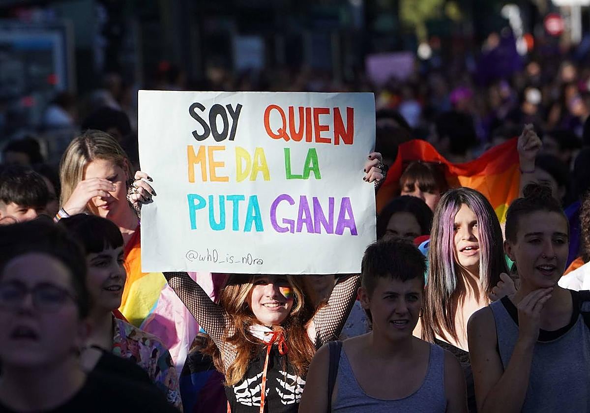 Manifestación LGTBI en San Sebastián.