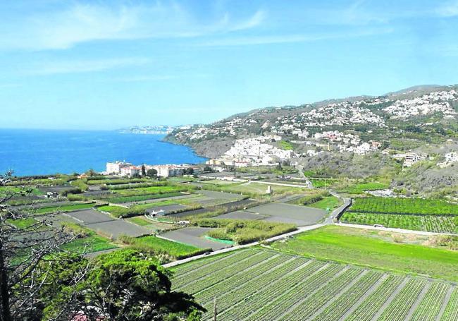 Vista hacia el mar desde el castillo de Salobreña.