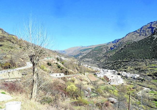 Trevélez, en la Alpujarra, la localidad a más altitud de España.