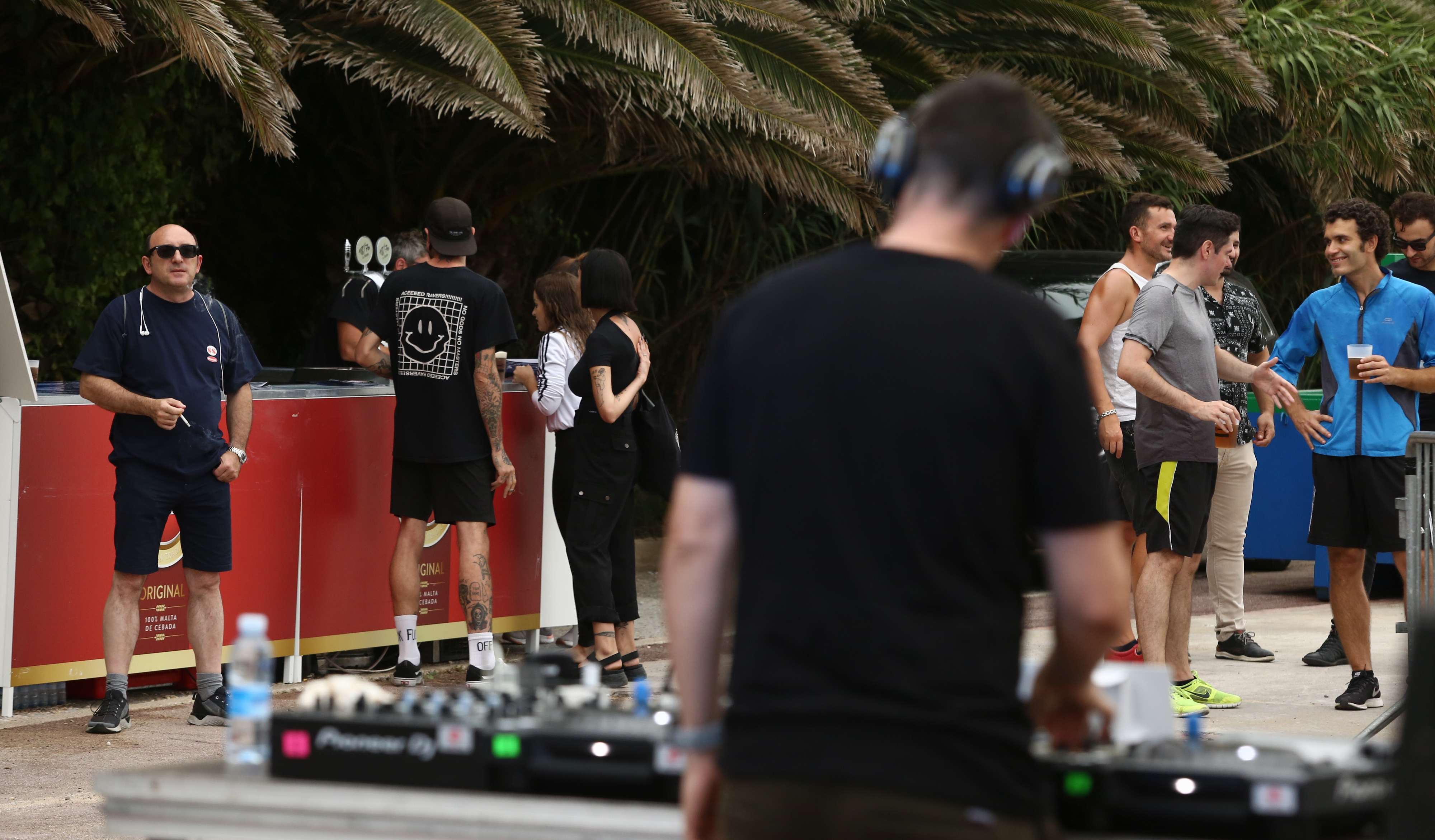 Sesión de un DJ en el Dantz Point que se celebró en 2019 en San Sebastián.