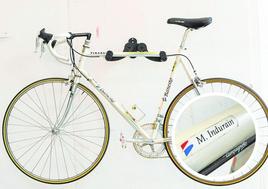 La bici no se ha utilizado desde que Indurain ganó el Tour de 1994 con ella.