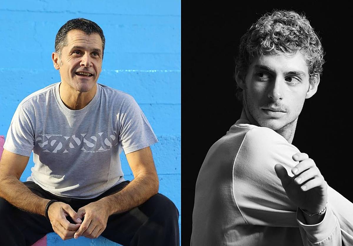 Edu Muruamendiaraz, director de Aukeran Dantza Taldea; e Iker Rodríguez, bailarín de la Compañía Nacional de Danza.