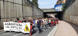 Manifestación en Beasain este viernes.