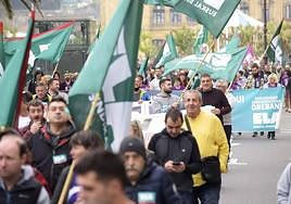 Manifestación del 1 de mayo del pasado año en San Sebastián.