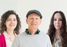 Elena Castroviejo, Agustín Vicente eta Natàlia Barbarroja.