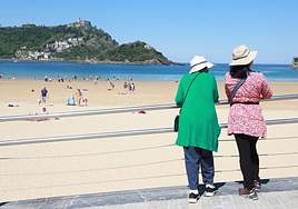 En la isla Santa Clara de Donostia la galerna dejó rachas de viento de hasta 95 km/h