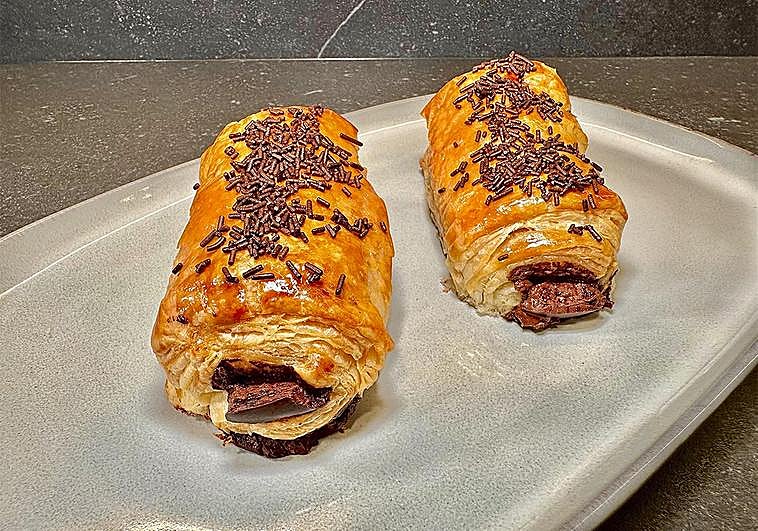 Receta de napolitanas de chocolate