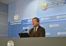 Bingen Zupiria, portavoz del Gobierno Vasco.