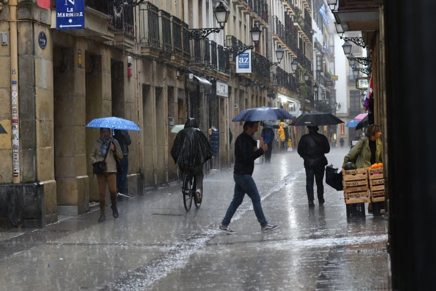 Fin de semana pasado por agua en Gipuzkoa