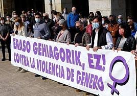 Concentración para denunciar los episodios de violencia de género.