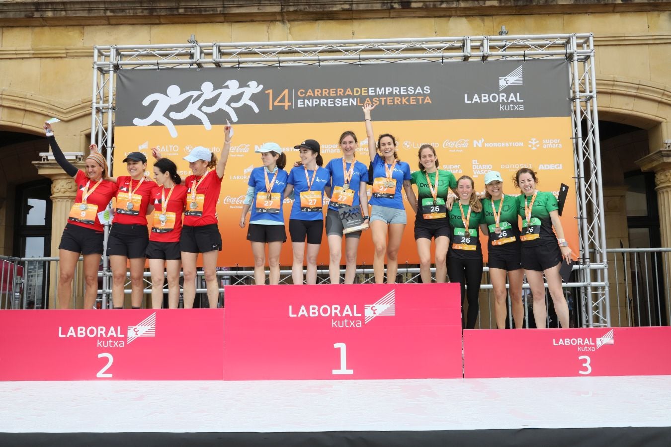 Los podios de la Carrera de Empresas 2023