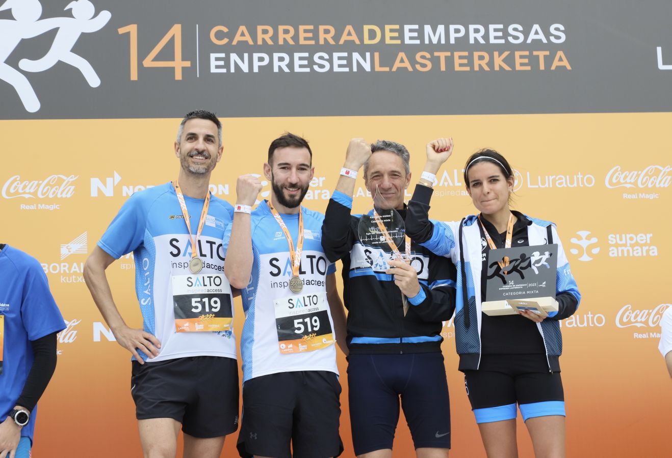 Los podios de la Carrera de Empresas 2023