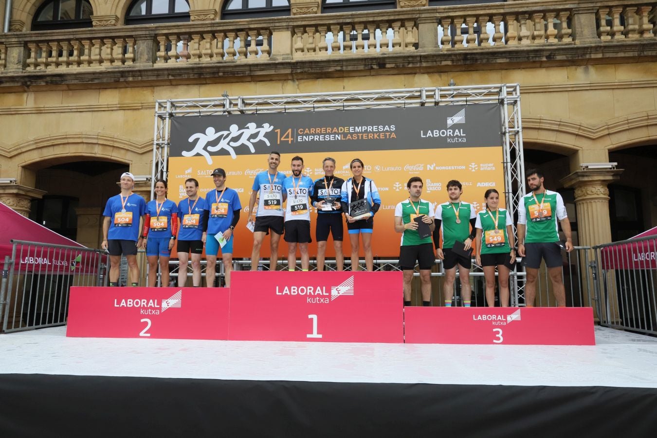 Los podios de la Carrera de Empresas 2023