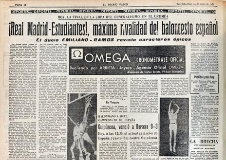 Imagen secundaria 1 - Sesenta años de la última Copa jugada en Gipuzkoa
