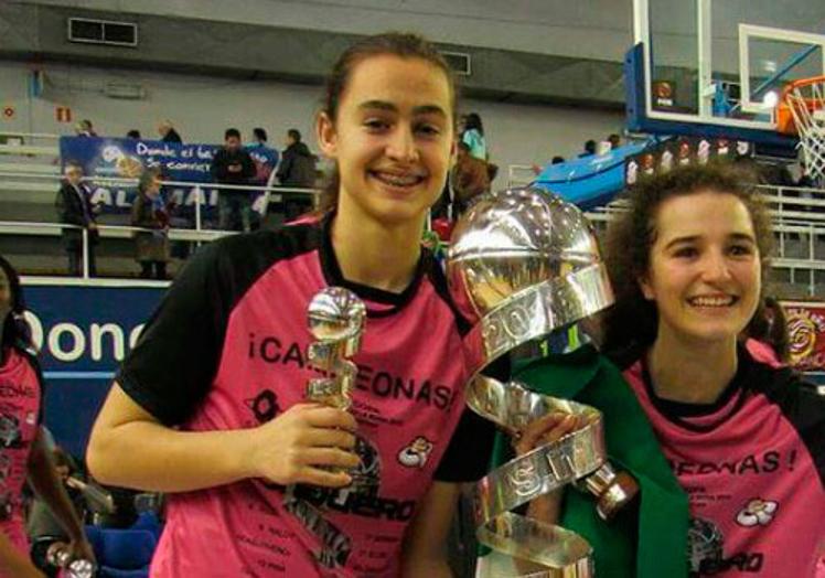 Alba Prieto, en la Copa que ganó en 2016 con el Conquero en el Josean Gasca.