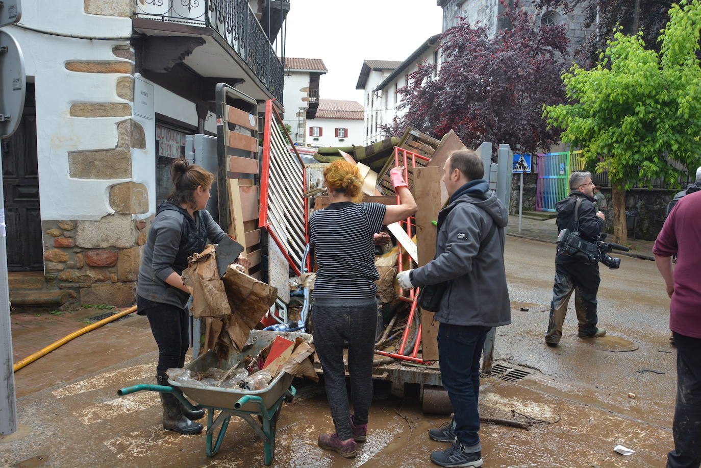 Las inundaciones en Bera, en imágenes