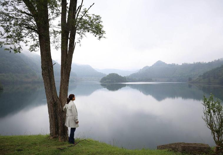 EI embalse del Añarbe, este lunes por la mañana.