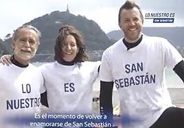 Captura del vídeo electoral del PP San Sebastián en Twitter.