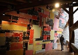 Una de las obras de la profesora Barlow que pueden contemplarse en Chillida Leku desde este martes.