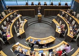 Vista general de las Juntas Generales de Gipuzkoa en esta última legislatura.