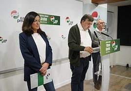 Caras largas en la valoración del PNV alavés.