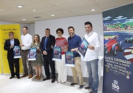 Miembros del RAC, alcaldes y Diputación en la presentación de los actos.