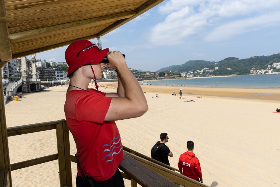 Arranca la temporada de playas en Donostia