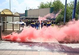 La plantilla de Michelin Lasarte realizó este lunes una huelga general.