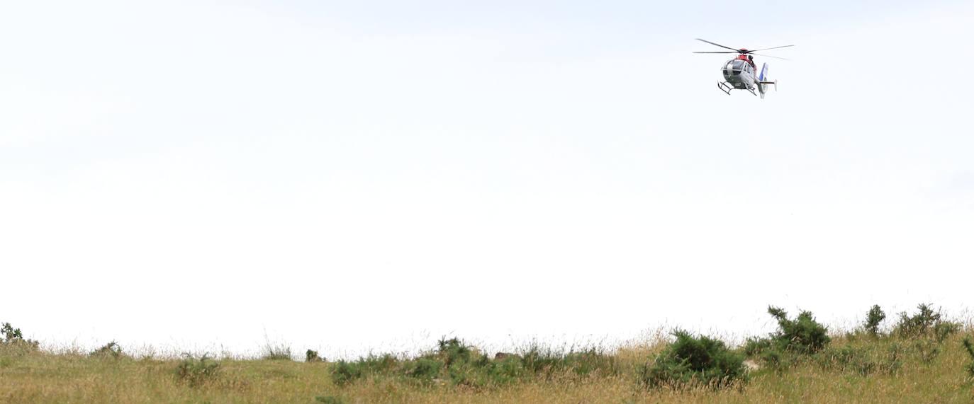 La búsqueda del desaparecido en Jaizkibel, en imágenes