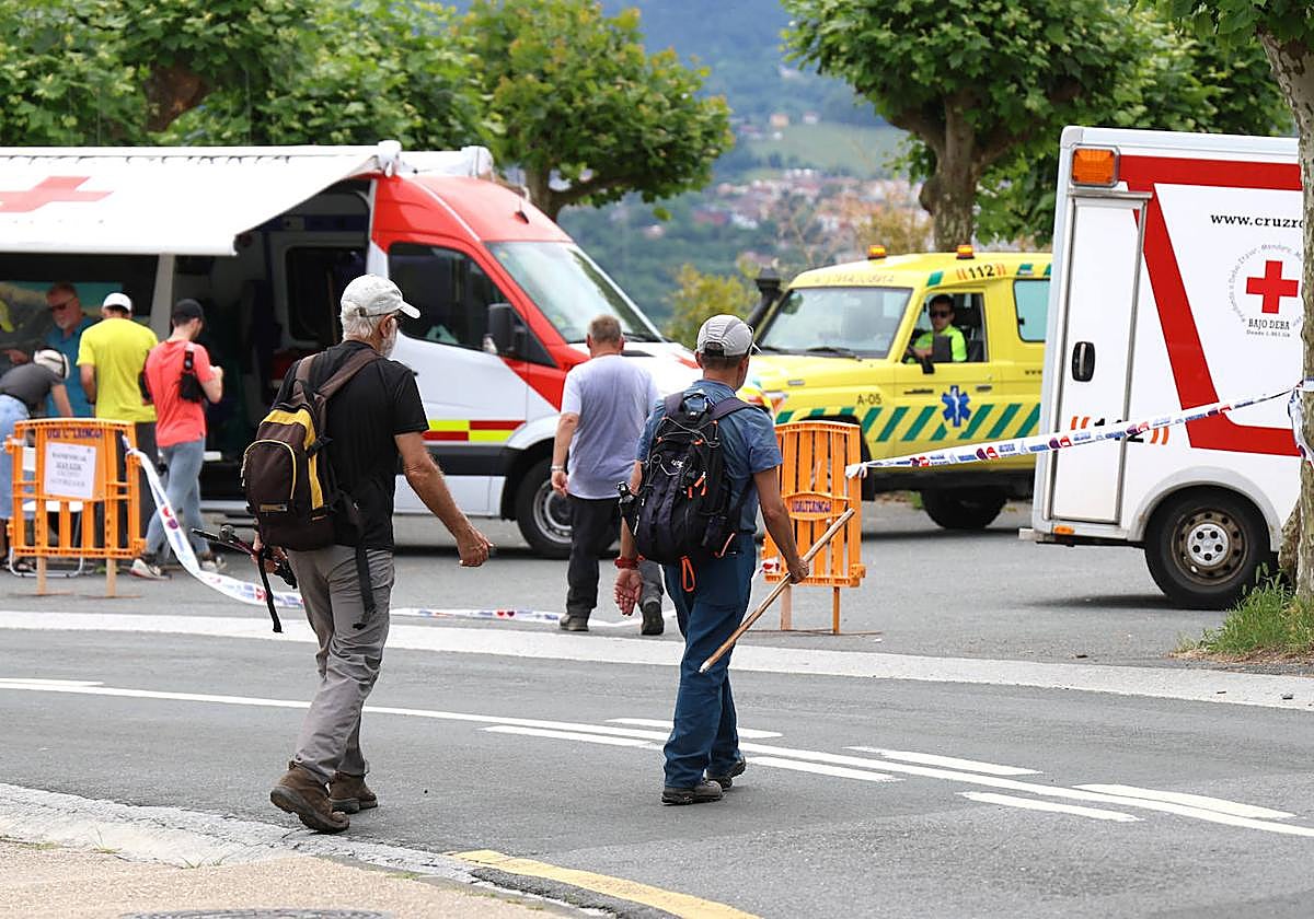 La búsqueda del desaparecido en Jaizkibel, en imágenes