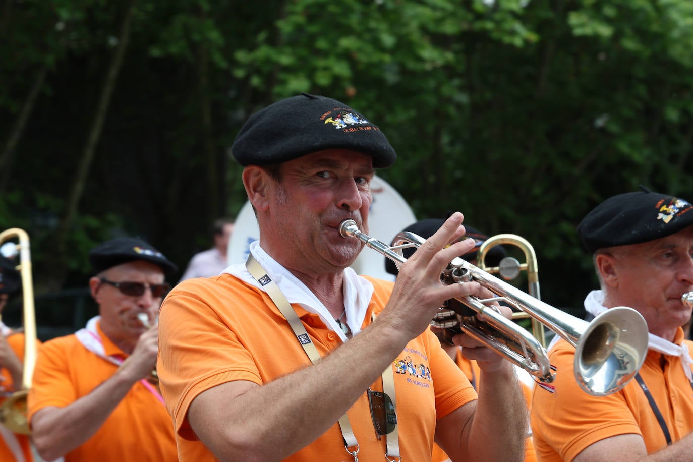 Los aficionados franceses, en Donostia
