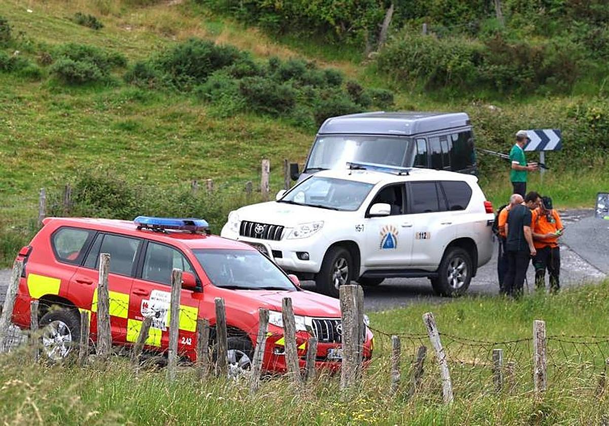 Operativo de búsqueda en el monte Jaizkibel .