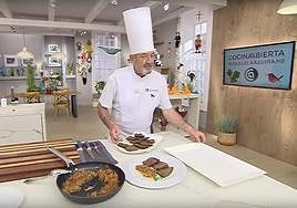 Karlos Arguiñano durante el programa en el que logró el récord de audiencia este martes 13 de junio.